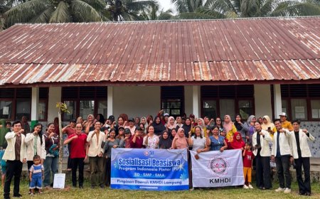 Gesit! KMHDI Lampung Salurkan 500 Beasiswa PIP untuk Pelajar di Pesisir Barat